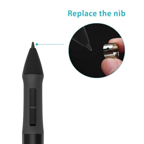 Lápiz digital PEN68 para tabletas gráficas H420, H58L, 680S, K58, 680TF, H610PRO (2048), 1060PLUS, W58, DWH69, WH1409 (2048), 8192 niveles de sensibilidad a la presión, diseño ergonómico miniatura 6