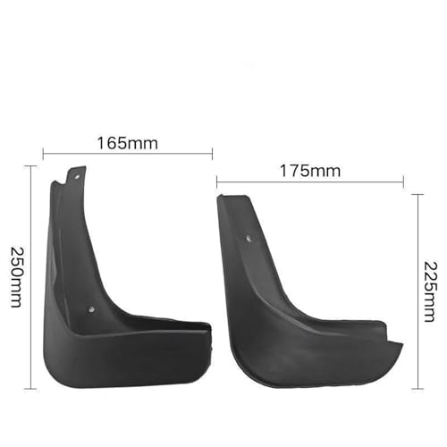 Guardabarros para VW Polo 2011-2013 con cobertura delantera y trasera 2