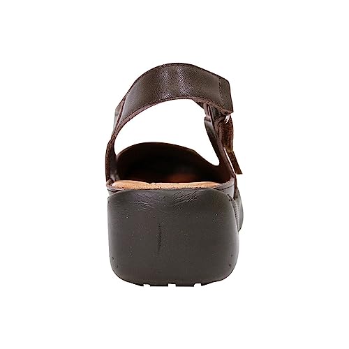 Peerage Kylie Women's Wide Width Comfort Leather Slingback Shoes4