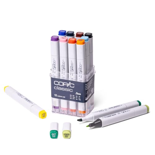 Copic Classic Set de 12 Marqueurs