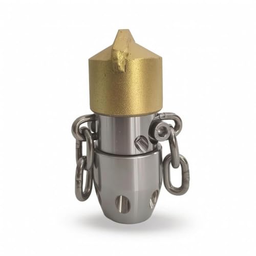 Rotating Sewer Nozzle Compact Cleaning Tip Heavy Duty Drain Cleaning Nozzle for Plumbers, Homeowners, Drains, Sinks 3-8-Inch 40L-Min B