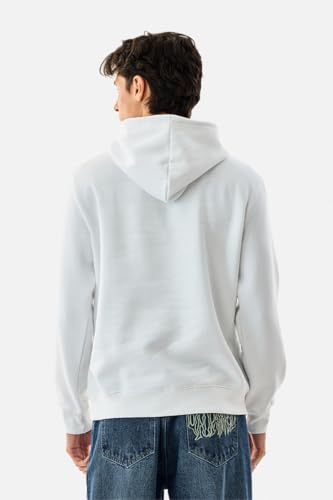 Image of SNITCH Men Casual Hoodie| Oversized Fit Hooded Neckline with Graphic Print & Long Sleeve| Soft Cotton-Polyester Blend for Daily Winter Wear & Streetwear