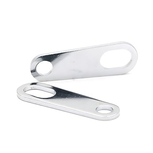 Image of AUCELI Rear Turn Signals Brackets, 2PCS Motorcycle Rear Indicator Light Relocation Holder, Silver Straight 10mm Hole Shock Brackets