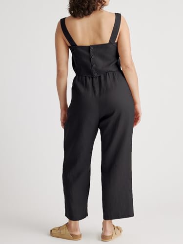 Women's Tapered Ankle Pants, Relaxed Beach Cropped Trousers with Pockets, Fit for Casual Wear3