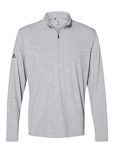 Adidas Lightweight Melange Quarter-Zip Pullover S Mid Grey Melange2
