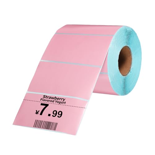 Étiquettes thermiques autocollantes pour imprimer vos bordereaux d'envoi e-commerce rose