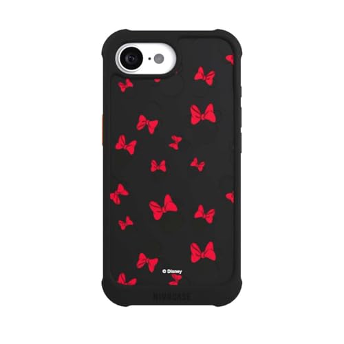 Coque iPhone 16e antichoc MagSafe rigide noire NIVOmax Souris Disney