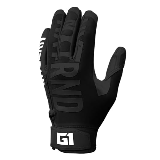 Nxtrnd G1 Pro Football Gloves, Men's & Youth Boys Sticky Receiver Gloves (Black, Youth Large)