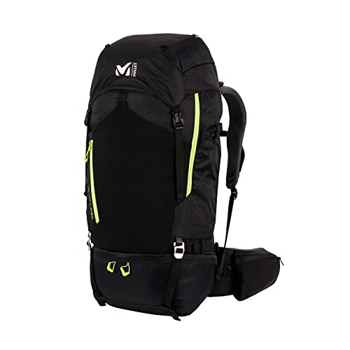 Millet - Ubic 50 + 10 - Sac à Dos Mixte pour Randonnée, Ski de Randonnée et Trekking - Volume Extensible 50 + 10 L - Noir
