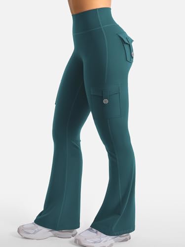 Image of YEOREO CoreFlex Women Workout Flare Leggings