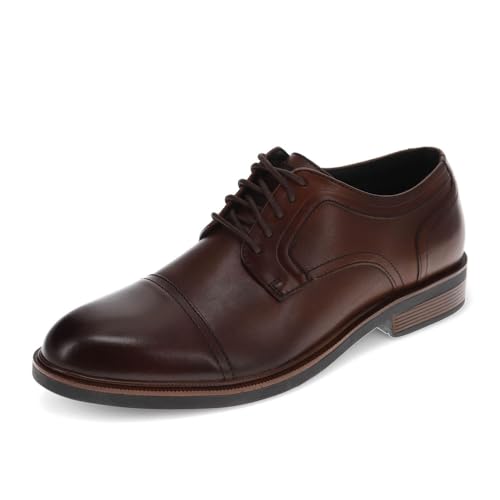 Chaussures DOCKERS Allen acajou taille 9 pour homme, derbies élégantes en cuir marron confortable