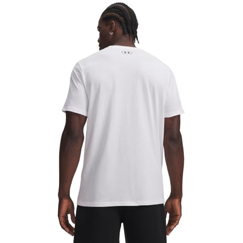 Under Armour Herren Team Issue Wordmark Kurzarm-T-Shirt, (102) Weiß/Schwarz, L – Ansicht 2