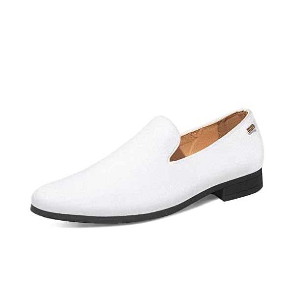 UUBARIS Mens Velvet Loafers Slip-on Dress Shoes Fashion Style Driving Shoes Classic Tuxedo Shoes Casual Oxford Shoes