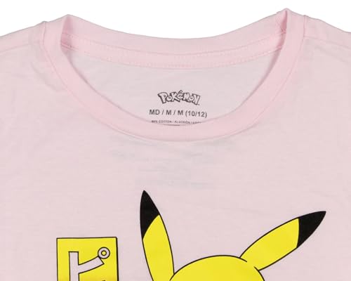 Seven Times Six Pokemon Pikachu Girl's Shirt Kanji Short Sleeve Crewneck T-Shirt For Kids3