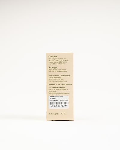 Image of Himalayan Garden Pure Rosehip Oil | Wood-Pressed Face & Hair Oil from The Grate Himalaya| For Glowing Skin, Wrinkles, Scars & Dry Scalp | 20ml