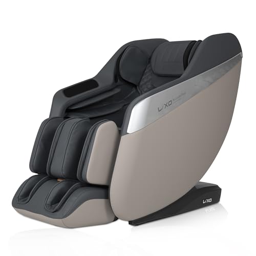 Image of Lixo LI5222 Full Body Massage Chair | 4D Mechanism | SL-Track | 20 Auto Programs | Three Zero Gravity | Ambient LED Lighting | Voice Control|Dual Heating|Full Body Airbags|Foot Rollers - Grey & Black