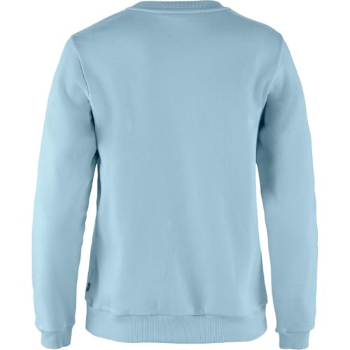 Image of Fjallraven Logo Sweater Women's Sweatshirt - Soft Fleece, Classic Crewneck, Organic Cotton Blend - Hiking, Travel
