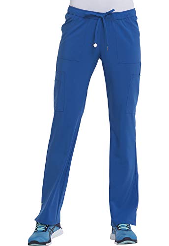HeartSoul Women Scrubs Pant Low Rise Drawstring HS025, M, Royal
