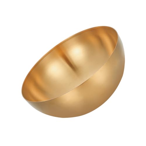 Baluue Ciotola in Acciaio Singolo Livello Insalatiera Pratica per Riso e Noodles Contenitore Multifunzionale per Casa Superficie Liscia Facile da Pulire Finitura Elegante Color Oro