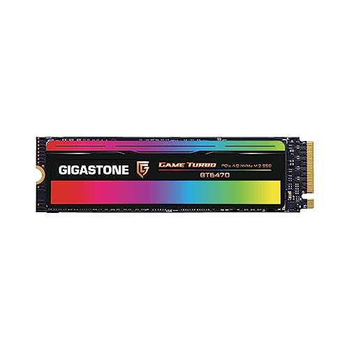 Gigastone Game Turbo PCIe Gen4x4 SSD 4TB Speed Up to 7 300MB/s with SLC Caching Gaming/PC/Desktop/Laptop 5-Year Warranty M.2 NVMe PCIe 4.0 2280 Internal Solid State Drive