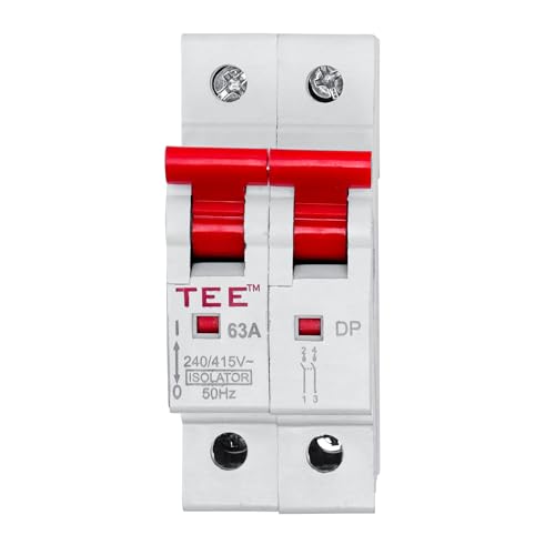 Image of Double Pole MCB Isolator Overload & Surge Protection | 10-Year Warranty | Durable Polycarbonate Housing | C-Curve 240-V (Standard Size, White) (MCB DP Isolator 40 AMP)