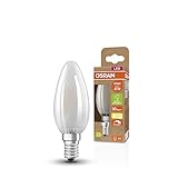 osram lampada led superstar+ classic b glfr 40, e14, candela, 2.9w, 470lm, 2700k, luce bianca calda, dimmerabile, filamento led, basso consumo energetico, classe di efficienza energetica b