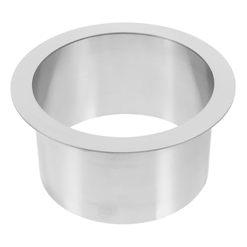 SOLUSTRE Basura de acero inoxidable litter box trash can estuche espack basurero de encimera botes de basura de encimera con tapa desperdiciar cesta papelera Silver