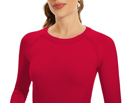 Image of MathCat Workout Shirts for Women Long Sleeve, Workout Tops for Women, Quick Dry Gym Athletic Tops,Seamless Yoga Shirts XS-XL