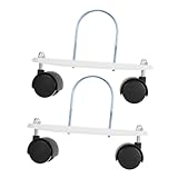 Veemoon Soporte De Ruedas para Calentador Eléctrico Gas Base U-Shape con Rodillos Giratorios De Repuesto Duradero y Estable para Radiadores y Enfriadores De Patio