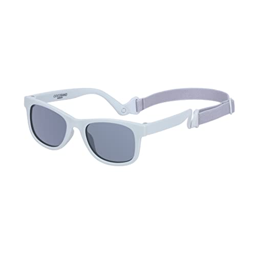 Image of COCOSAND Baby Sunglasses with Strap Polarized Flexible Square UV400 for Infant Toddler Boys Girls Age 0-24 Months