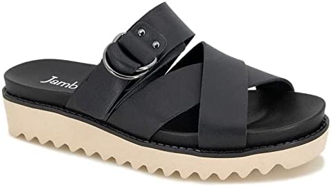 Jambu Women's Frida Sandal, Black, 8 | Image 1