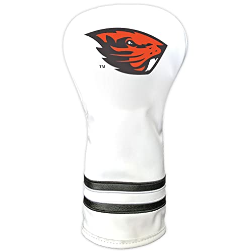 Team Golf NCAA Oregon State Beavers White Vintage Driver Head Cover White Vintage Driver Golf Club Headcover, Form Fitting Design, Retro Design & Superb Quality