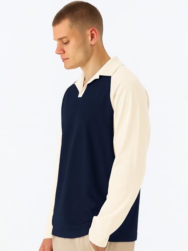 Image of Jump Cuts || Mens || Colorblock || Polo Neck || Raglan Full Sleeve || LoopKnit || Sweatshirt
