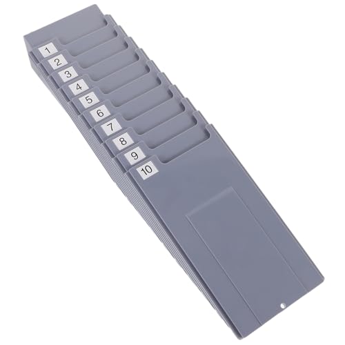 FUNOMOCYA Expandable Card Holder Rack for Attendance Cards Practical Organizer for Office Warehouse and Daily Use Multi Functional Display Storage