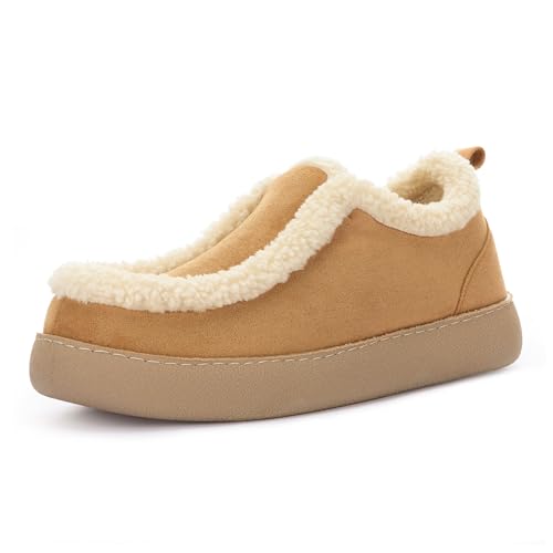 Zizor Womens Suede Loafer Slippers