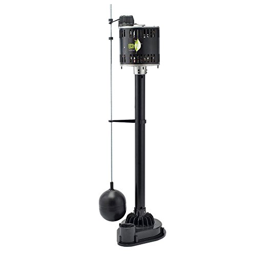 ECO-FLO Products EPP33 Pedestal Sump Pump with Vertical Float Switch 1/3 HP 3600 GPH
