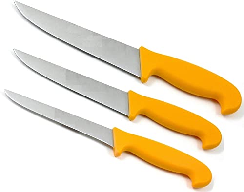 HOOZ Fleischmesser 3er Set aus Edelstahl