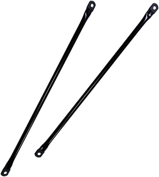 Metal Garden Swing Hanging Rods, Swing Replacement Rods, Round Metal Rods for Garden Swing Seat, Swing Boom, Swing Set Boom, Swing Pole. 2-Pack, Black Metal (100cm/39.37in)