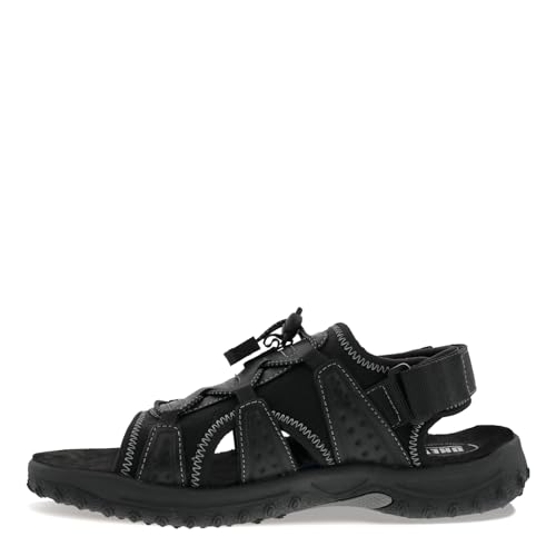 Drew Waves Men's Sandal with Removable Footbed Black Leather Combo - 10.5 6e4