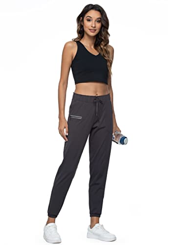Image of Haowind Joggers for Women with Pockets Elastic Waist Workout Sport Gym Pants Comfy Lounge Yoga Running Pants