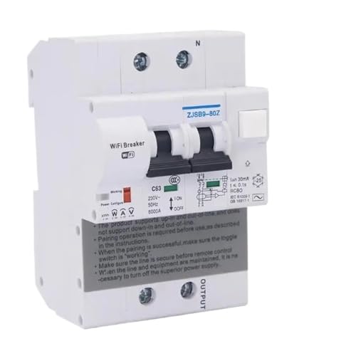 Disjoncteur télécommandé RCBO 2P connecté avec surveillance énergie active