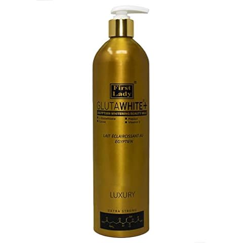 First Lady Glutawhite+ Egyptian Skin Whitening Beauty Lotion 500ml with L- Glutathione, Papaya, Carrot, Vitamin E Cover