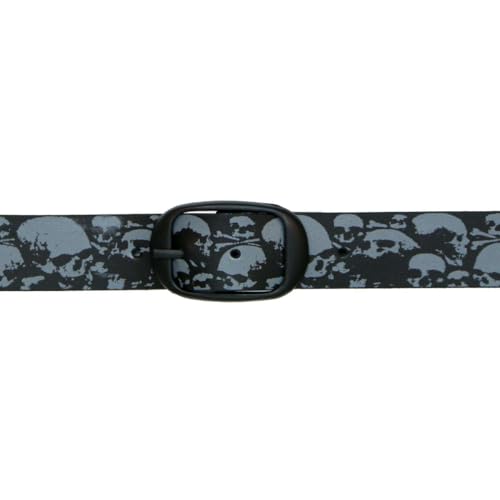 Hot Leathers Ancient Skulls Black and Gray Leather Belt BLA11303