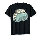 Tostadora T Shirt Money Dollar Bill para desayuno estilo retro Camiseta