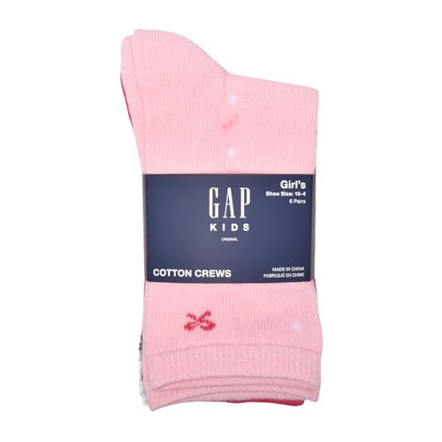 GAP Girls Crew Socks, Multi-pack Kids Socks, Soft & Stretchy, Comfortable3