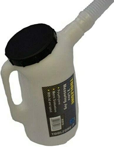 AB Tools Carafe Doseuse 3 L Plastique Avec Bec Flexible – Idéale Pour Essence, Eau, Huile Et Liquide De Refroidissement
