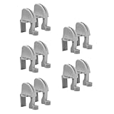 Yardwe 5 Juegos Accesorios Marinos Carril T Accesorios para Clips De Trineo Parachoques De Clips De Parachoques De Muelle De Soporte De Cadena Clips 2 Piezas * 5