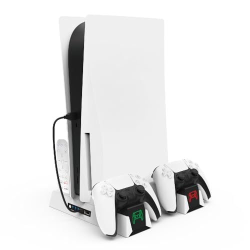 Suporte TwiHill para PS5 com Estação de Carregamento de Controlador e Estação de Refrigeração para P