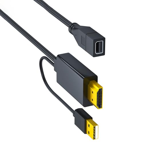 Convertisseur vidéo HDTV vers DP miniature 4K idéal pour le télétravail et le double écran USB