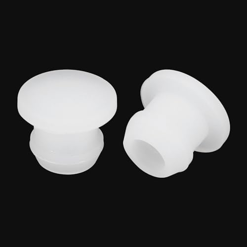 Image of MECCANIXITY Silicone Snap in Locking Hole Plugs Rubber Panel Seal Cover Flush Type Panel Round for Kitchen Rubber Bulkheads Waterproof Sealing Plugs 7mm /0.28 Inch Dia Transparent,Pack of 20